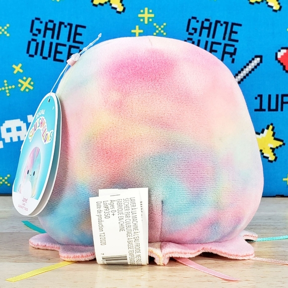 Squishmallow Janet the Jellyfish 5" UltraSoft Stuffed Sealife Squad Plush NWT - Picture 4 of 12